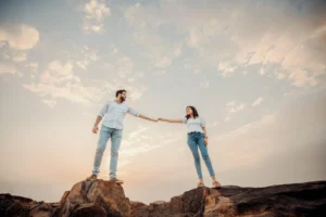 pre wedding shoot at mountain